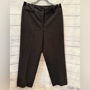 DRESS BARN Black Dress Pants with Flat-Front Design and Straight Leg/size 10